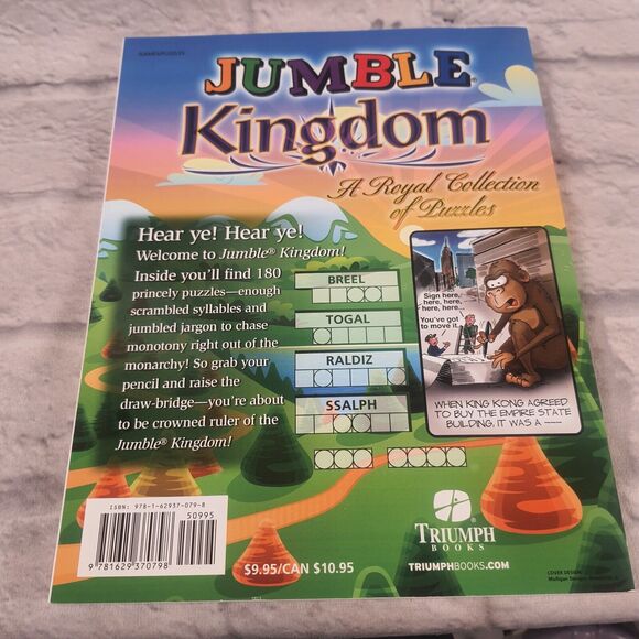 Lot of 3 Jumble Puzzle Book Word Games Brain Teaser Kingdom Explosion Vacation - Picture 15 of 16